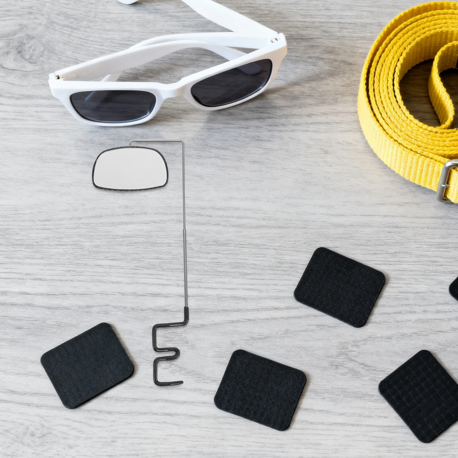 

Universal Cycling Eyeglass Mirror 360 Adjustable Super Resistant Wide Angle Rear View Easy Install Both Sides