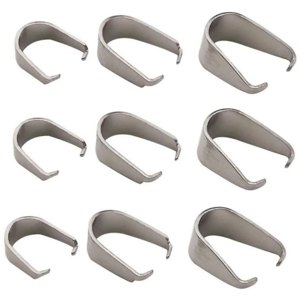 100 Stück Edelstahl-Verschlüsse, Anhängerbänder, Melonenkern-Schnallen, Anhänger, DIY-Halsketten- und Armbandverbinder, Schmuckzubehör – Detail 7