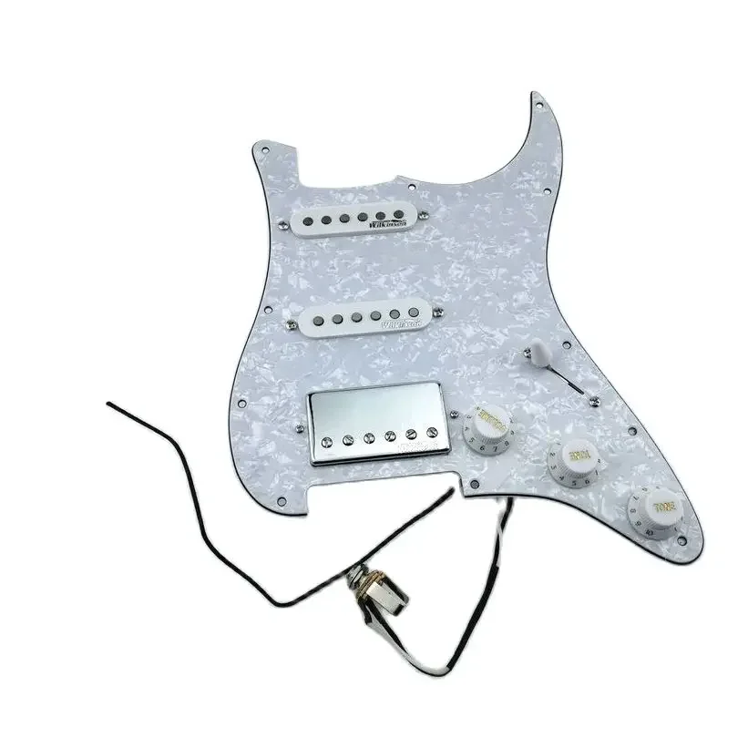 

Prewired SSH Pickguard Pickups Wilkinson Alnico 5 WVS Single Coil and WVCB Humbucker Pickups Set Wiring Suitable for ST Guitar