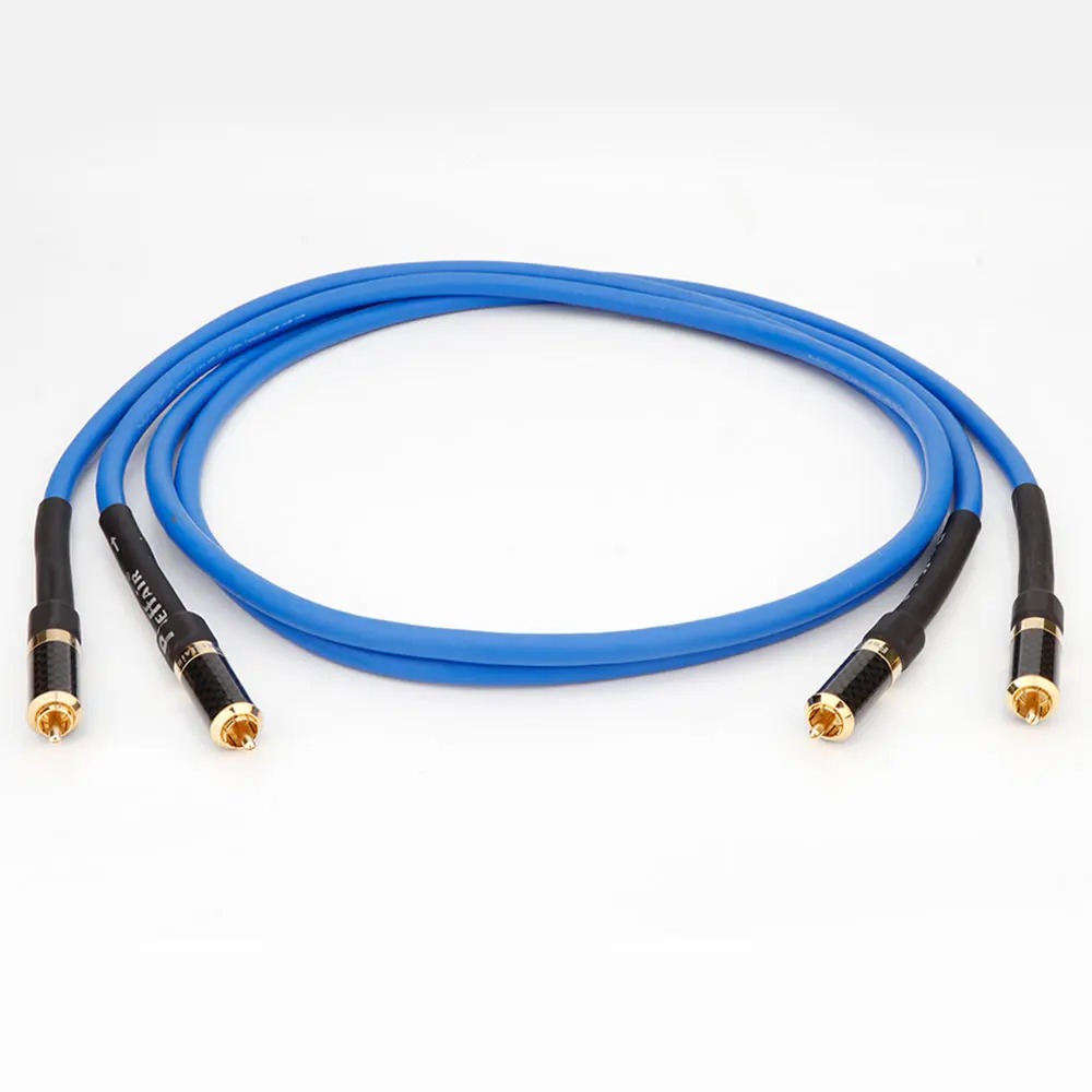 HIFI Analogue Cable X416 Carda Clear Light Interconnect Cable For CD Player AMP Audio RCA Cable with Gold Plated RCA Connector