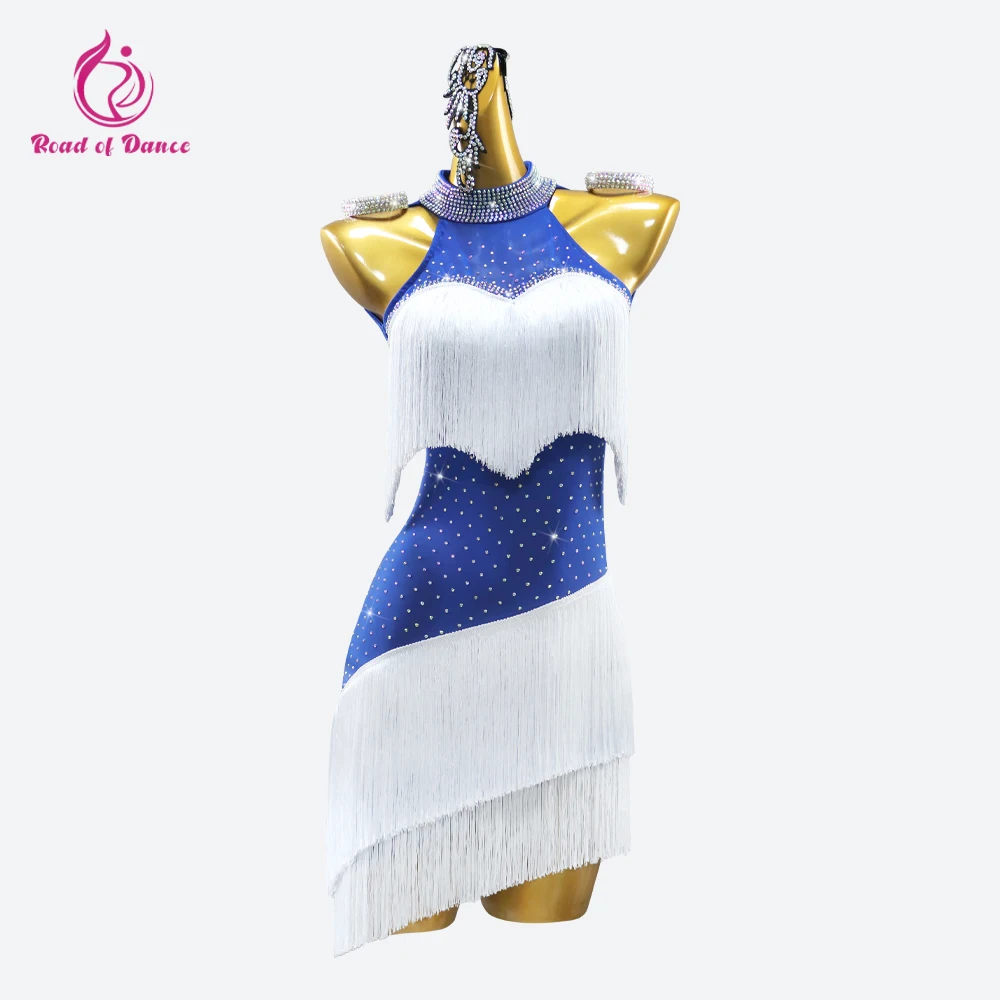 

Latin Dance Clothes Sport Competition American Costume Girls Party Sexy Dress Women Fringe Suit Stage Professional Practice Wear
