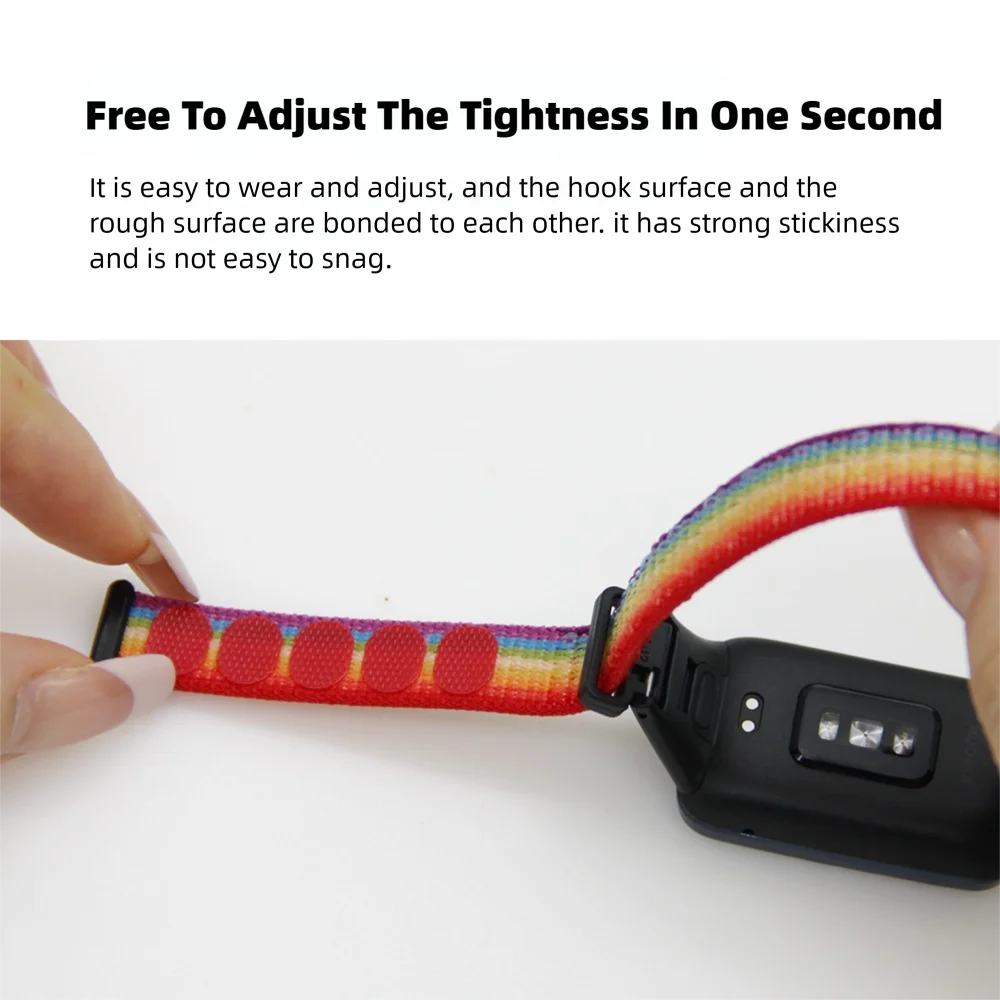 ナイロン織ストラップ Xiaomi Mi スマートバンド 7 プロブレスレット用クイックリリース肌に優しい交換用調節可能なスポーツウォッチバンド