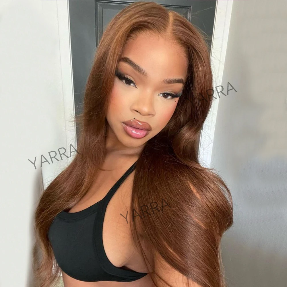 13x4 Brown Lace Front Wigs Human Hair For Women Colored Transparent 13x6 Straight Lace Frontal Wig Human Hair Wig Remy Hair