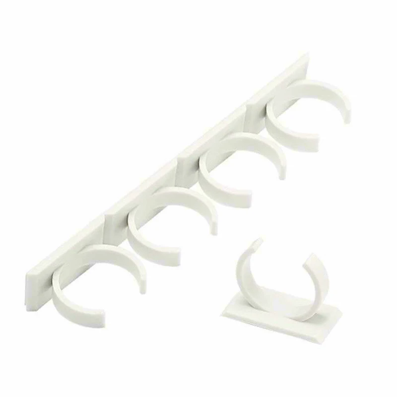 2/4PCS Spice Bottle Rack Kitchen Cabinet Storage Wall Mount Plastic Adhesive Clip Cabinet Organizer Spice Jars Clips