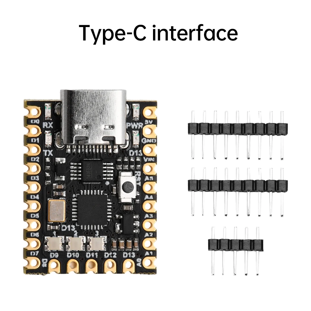 NANO V3  SuperMini Type-C development board atmega328p chip Ch340 serial port  USB 5V/DC6~12V PH2.0