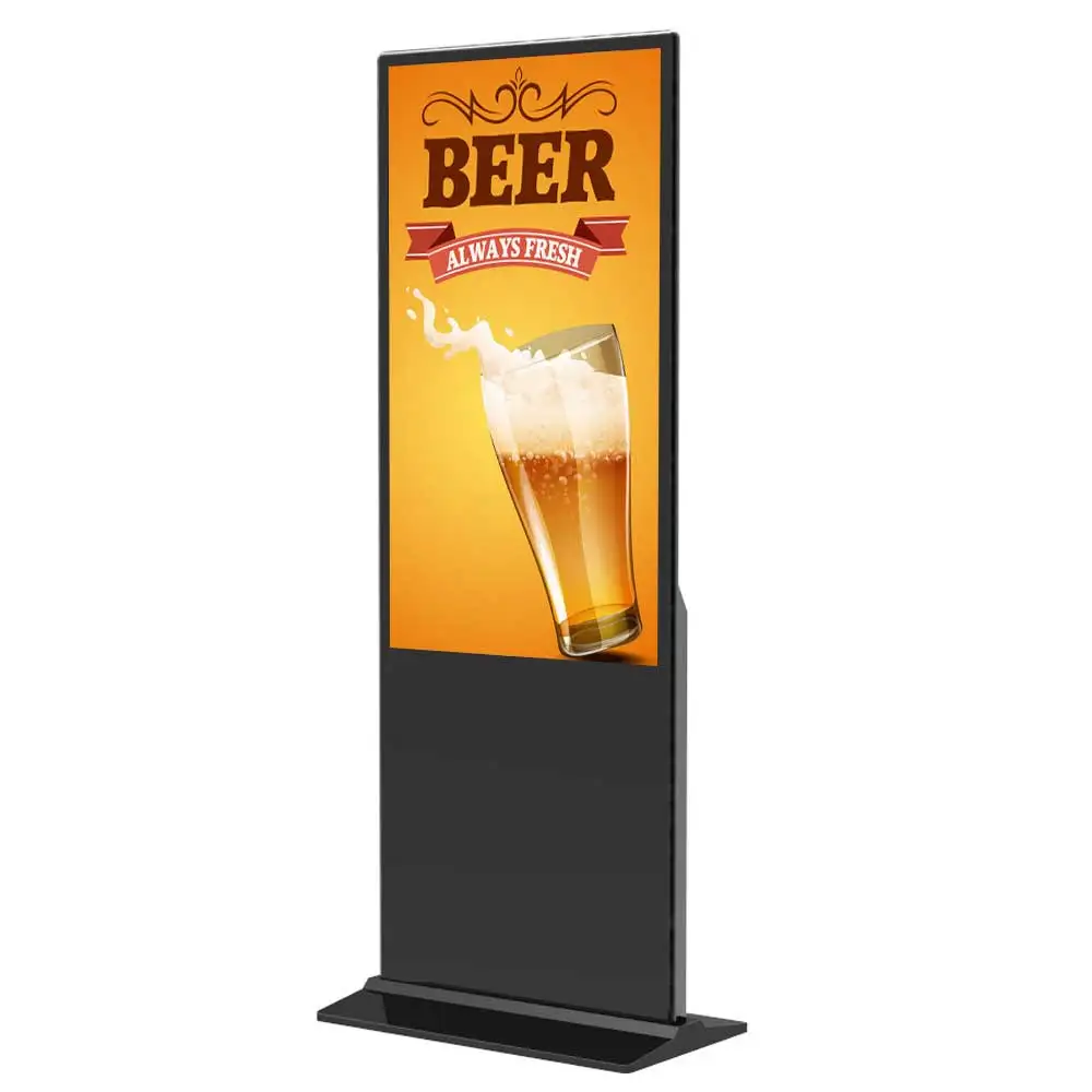 55 inch floor stand shopping mall Lcd advertising player android touch screen digital signage