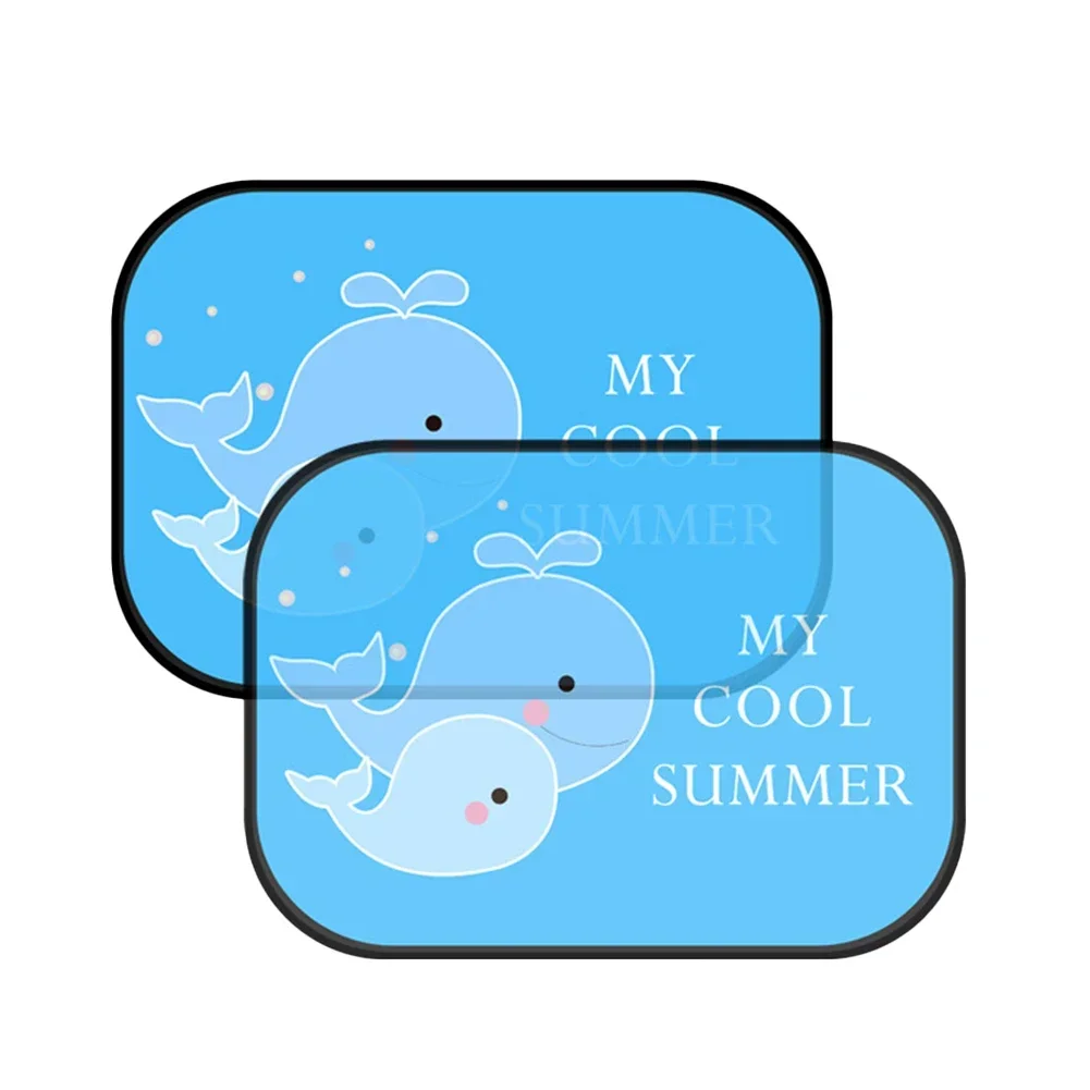 

44*37cm Car Sunshade Car Window Sunscreen Mesh Auto Sun Protection Convenient Storage Design Electrostatic Adsorption