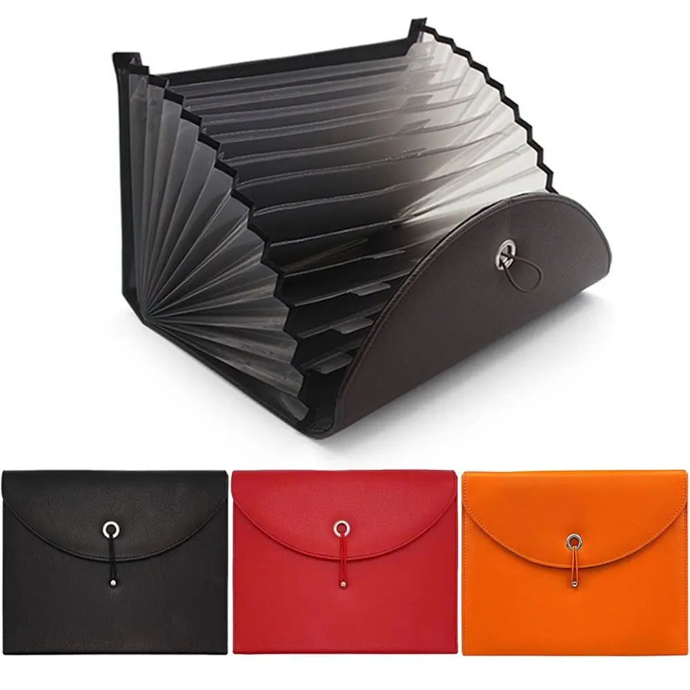 

PU Leather Document Bag A4 Drawing Paper File Organizer Document Holder Leather File Bag Quality Envelope A4Bag