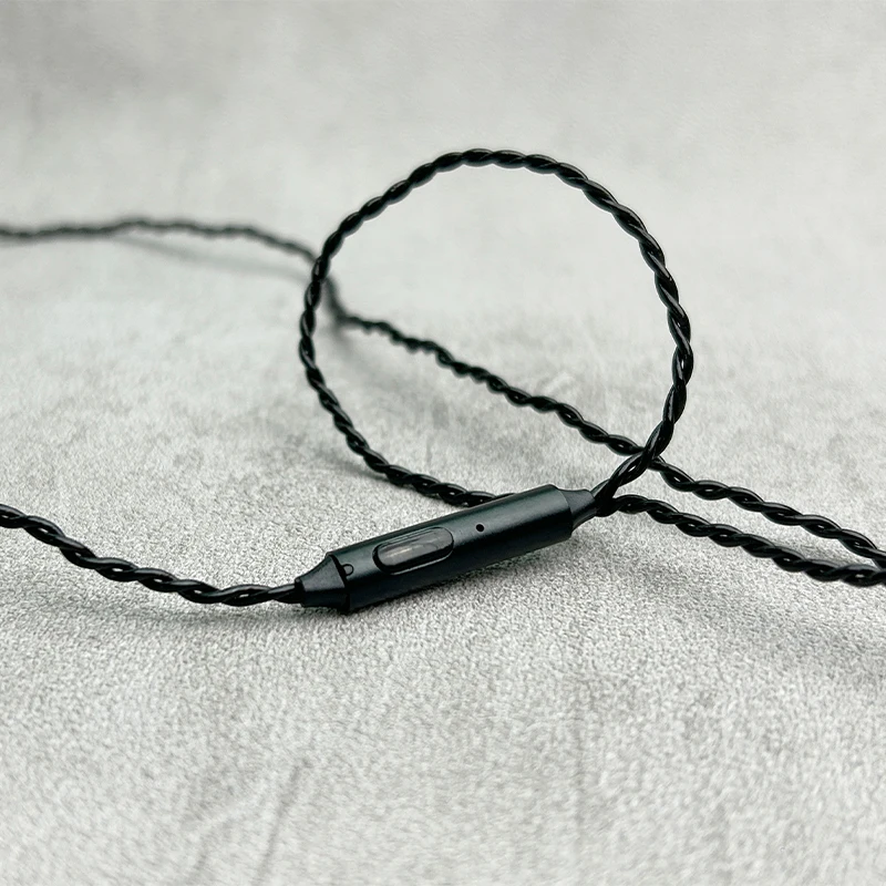 Cable de actualización de mejora de calidad de sonido, auricular HIFI con enchufe MMCX Chapado en plata y cobre sin oxígeno de alta pureza