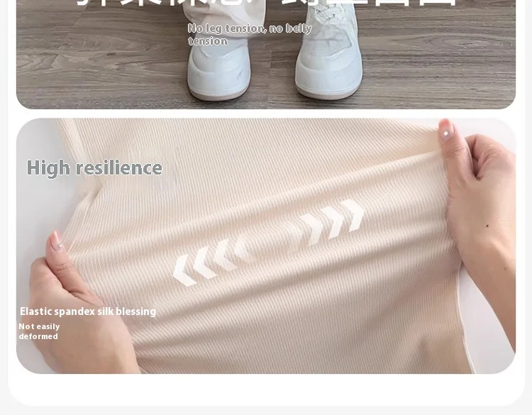 Umstandshose Frühling und Herbst Outdoor Wear Neue Sommer Petite Casual Kordelzug Gerade Hose mit weitem Bein Umstandsmode – Detail 9