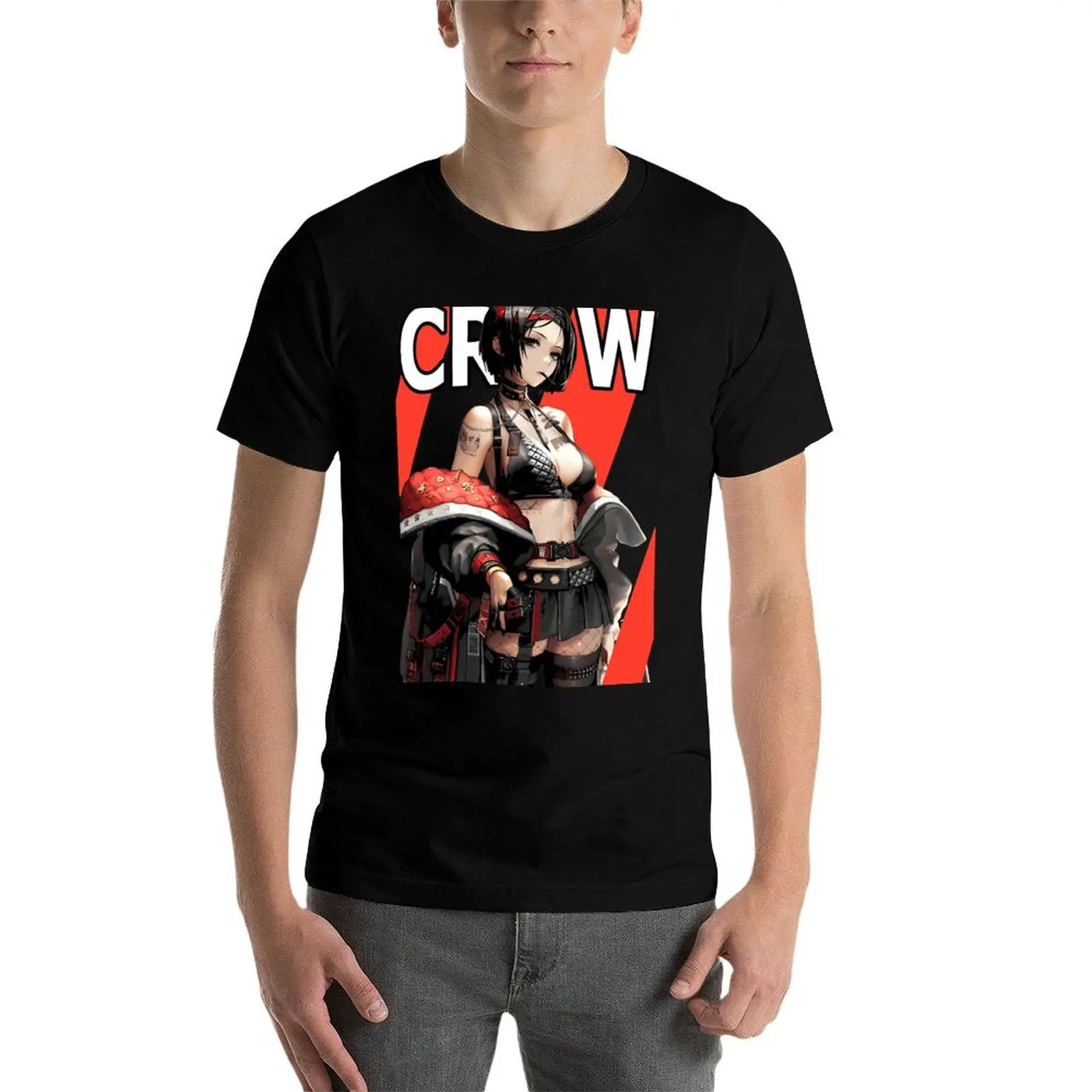 

Crow Nikke Shirt fan Goddess of Victory nikke stickers decals Crow T-Shirt man t shirts for men casual T-Shirt