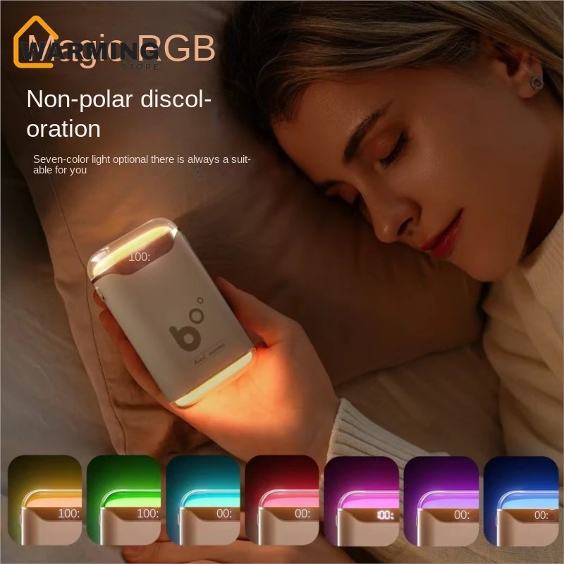 

New Hand Warmer Treasure Usb Mini Portable Rechargeable Double Heat Digital Display Night Light Hand Warmer Treasure Wholesale