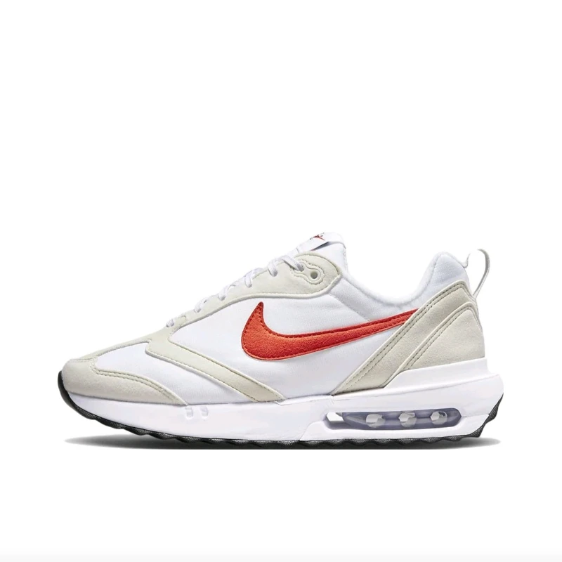 

Nike Air Max Dawn Women's Running Shoes, Encapsulated, Breathable, Comfortable Sneakers, White/Beige/Red