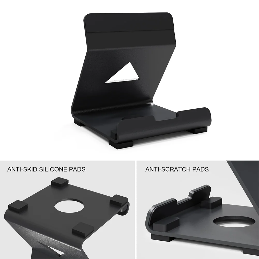 Desktop Stand Holder with Anti-Slip Silicone Pad Tablets Stand Handheld Game Console Holder for PS5 Portal Steam Deck ROG Switch