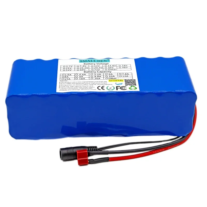 Imagem -03 - Bateria de Lítio para Scooter Carregador Embutido Bms Adequado para Motores Abaixo de 500w 36v 10a 42v 2a 18650 10s3p 10s3p