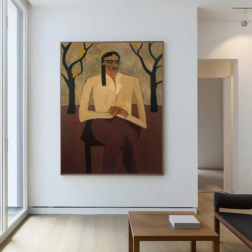 peinture-a-l'huile-abstraite-100-faite-a-la-main-sur-toile-grande-œuvre-murale-elegante-representant-une-dame-peinte-au-couteau-pour-la-decoration-de-la-maison-et-du-salon