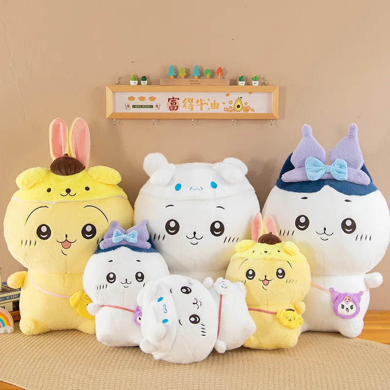 

New Cinnamoroll Kuromi Pochacco Cute Plush Doll Original Sanrio Plushies Kawaii Plush Doll Cosplay Children Birthday Gifts Toys