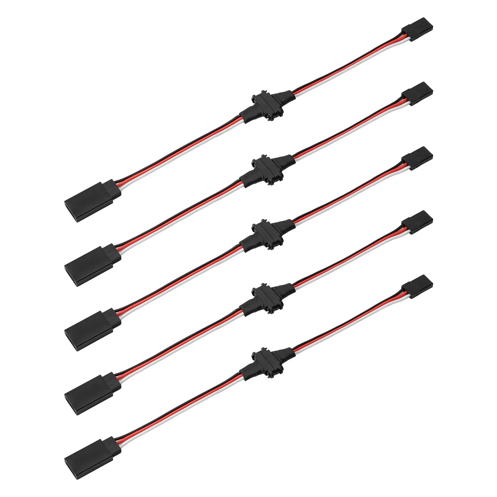 1 To 1 Drag 2 Magnetic JR Extension Cable Snap-on Extension JST Wire Connector for RC Car Aircraft Helicopter Boat Drone Parts
