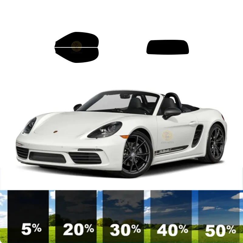 

precut Removable Window Tint Film For 100% UVR 5%-70%VLT Heat Insulation Carbon ﻿For PORSCHE BOXSTER 2 DR CONVERTIBLE 2013-2023