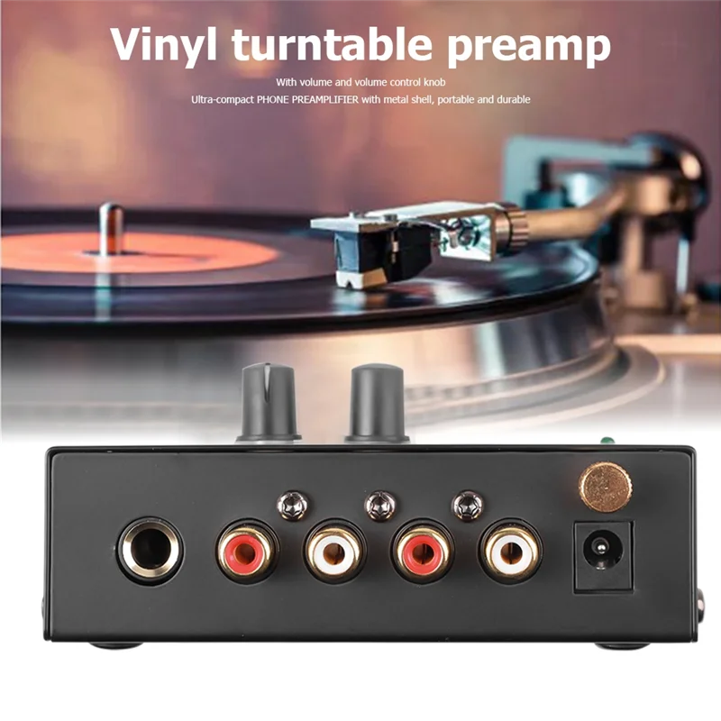 A73E-PP500 Platenspeler Voorversterker Vinyl Draaitafel Versterker Voorversterker Draaitafel Volumeregeling Versterker US PLUG