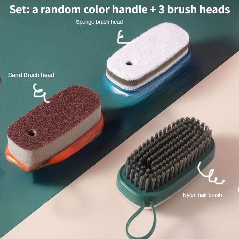 

Household soft hair does not hurt clothes cleaning brush multi-functional plus liquid brush shoe brush artifact