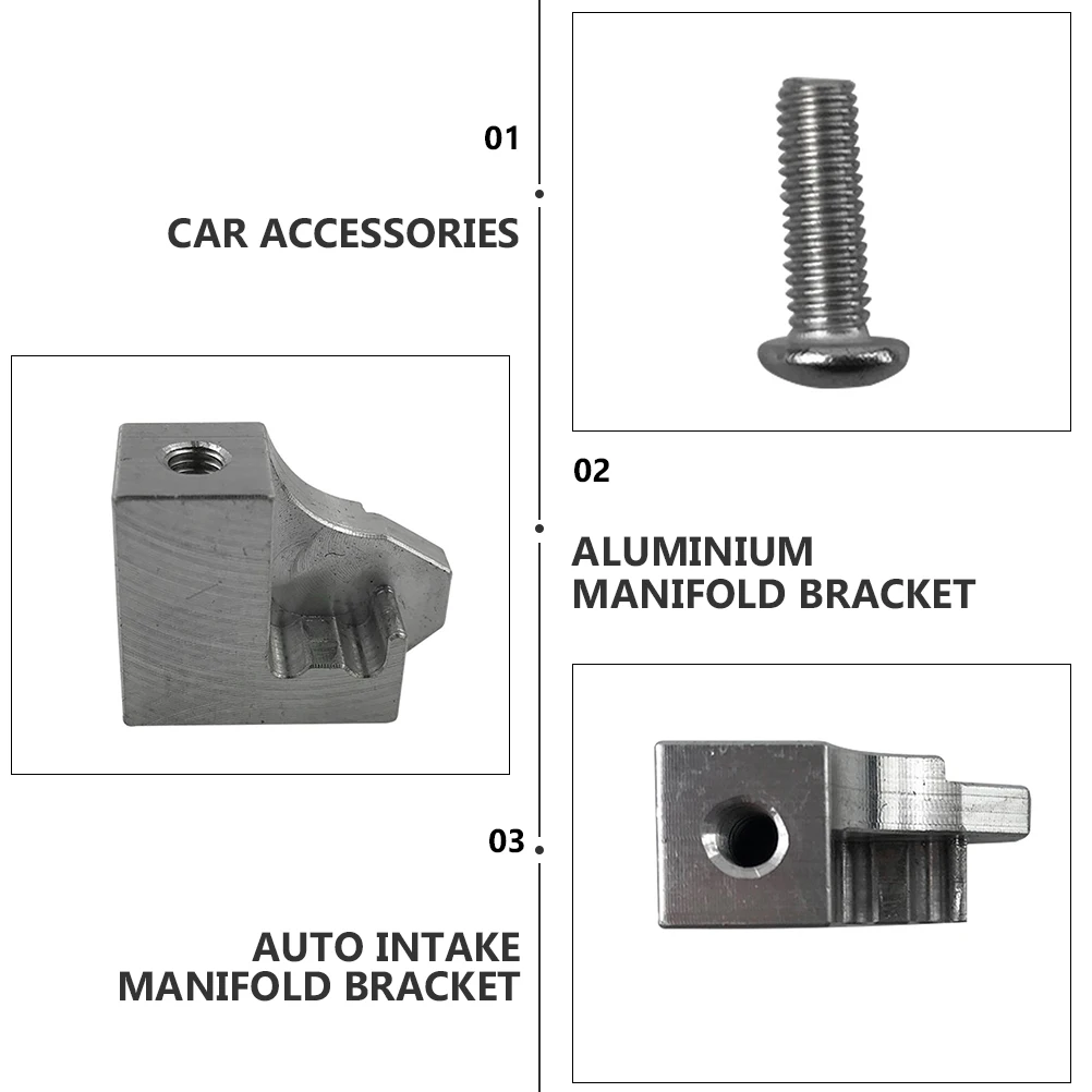 

1 Set Aluminum Alloy Intake Manifold Repair Bracket Kit Durable Simple Installation Sturdy Engine Valve Bracket For 03L129711