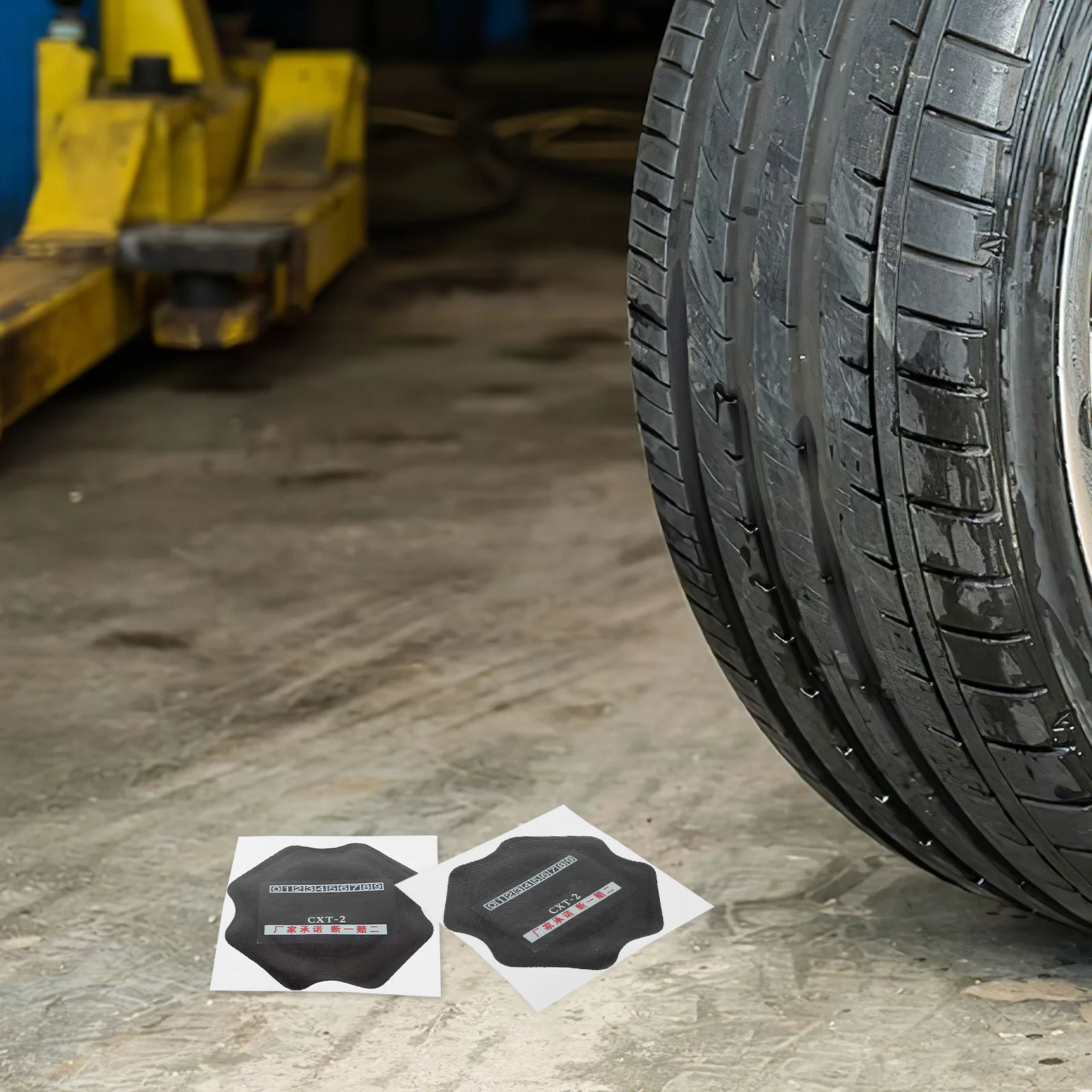 10 pezzi kit toppe per pneumatici per auto toppe di riparazione resistenti per camion moto pellicola di riparazione pneumatici toppe per auto toppe regolari per pneumatici