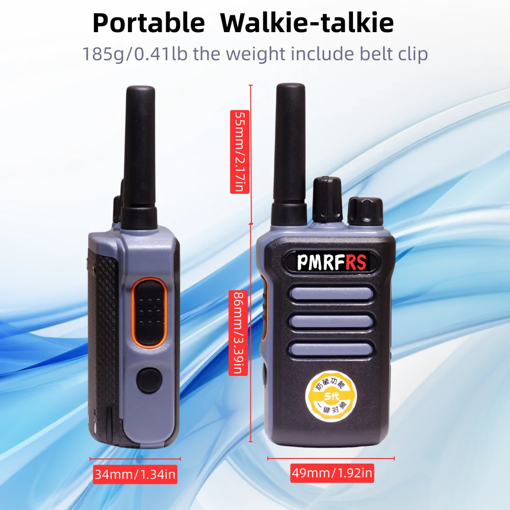 5W Walkie-Talkies 2 ชิ้นการสื่อสารทางไกล UHF วิทยุแบบพกพา Walkie Talkie สําหรับล่าสัตว์