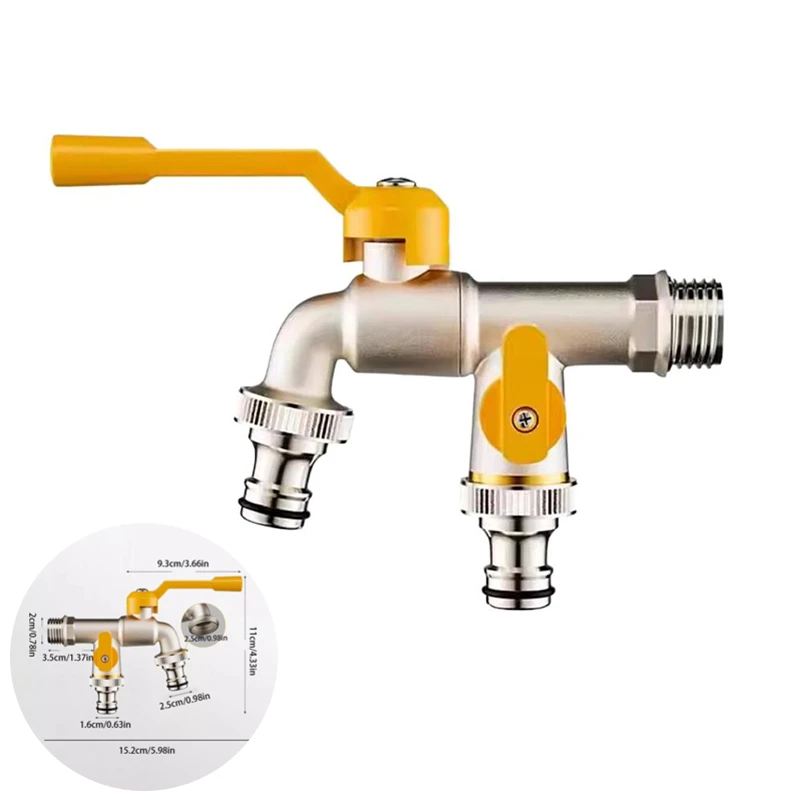 Garden Brass Tap Faucet for IBC Water Tank 1/2
