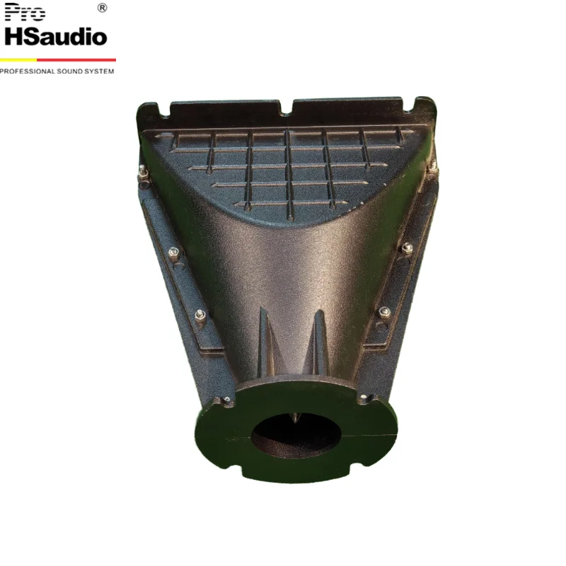 Trompa de alumínio do alto-falante Line Array profissional, tamanho: 203L * 80W * H245MM. Garganta: 2 polegadas