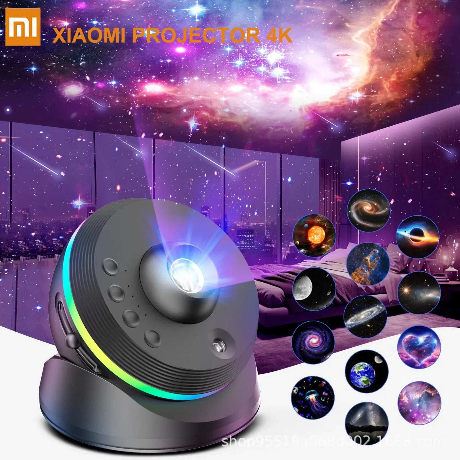 Xiaomi LED Nachtlicht Galaxy Star Projektor 4K HD 13 IN 1 Planetariumsprojektor 360 °   Rotation für Schlafzimmer Dekor Kinder Geschenk