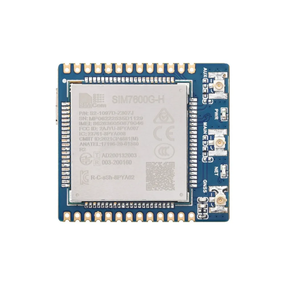 

SIM7600G-H 4G Module,Communication Module,Compatible With 4G/3G/2G, Supports GPS, BeiDou, Glonass, GALILEO,base station position