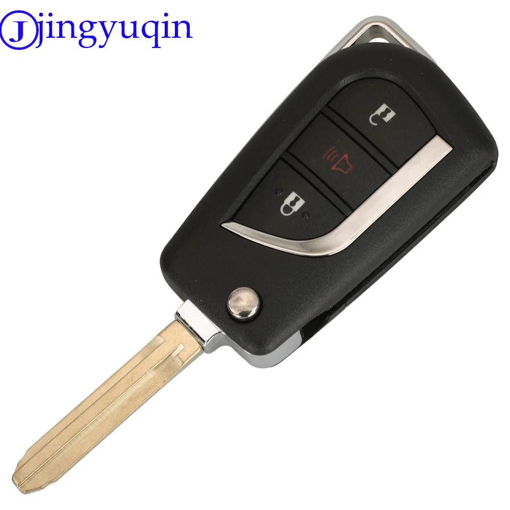 jingyuqin 314MHz ASK 3 Button Remote Key 4D67 Chip For Toyota FJ Cruiser Land Cruiser 2003-2009 FCC ID: HYQ12BBT TOY43