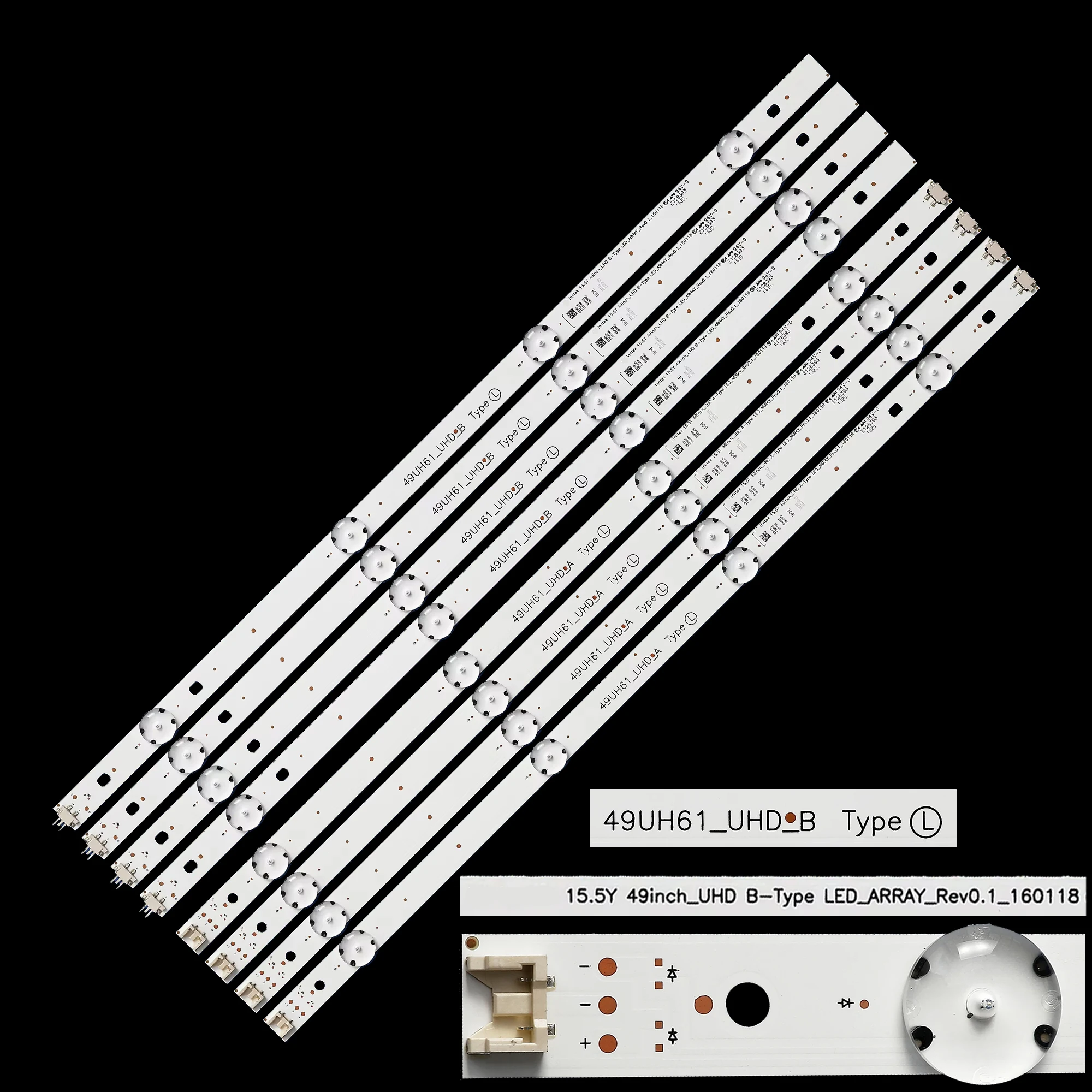 

LED Strip For 49UH603V 49LH5700 49UH620 49UH620V 49UH6100 49LH5700 49LH5100 49UH617Y SSC_49inch_FHD_A B 49UH61_UHD_A B