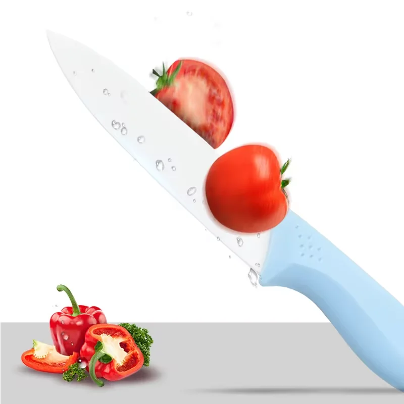 Portable Kitchen Utility Fruit Ceramic Knife High Hardness Sharp Vegetable Tomato Meat Cutting Knife Ceramic Knife with Sheath