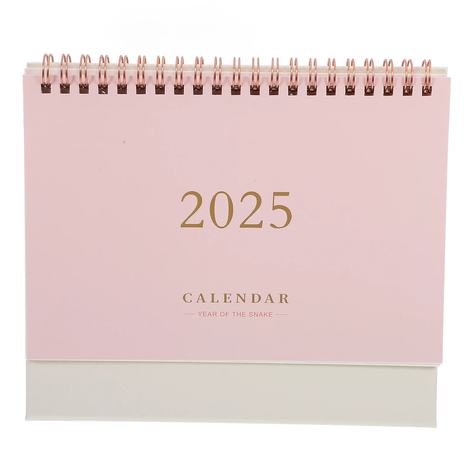 

Gold Stamping Calendar Standing Delicate Desk Decorative Month Academic Creative for Number Compact Monthly Office