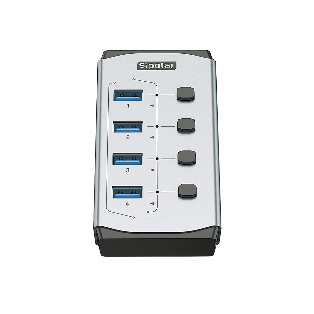 FS-804 Sipoalr 4 Port Usb 3.0 Hub  for  Phone Refurbished  5V 1A Tablet Charging Station  Usb Charging Station
