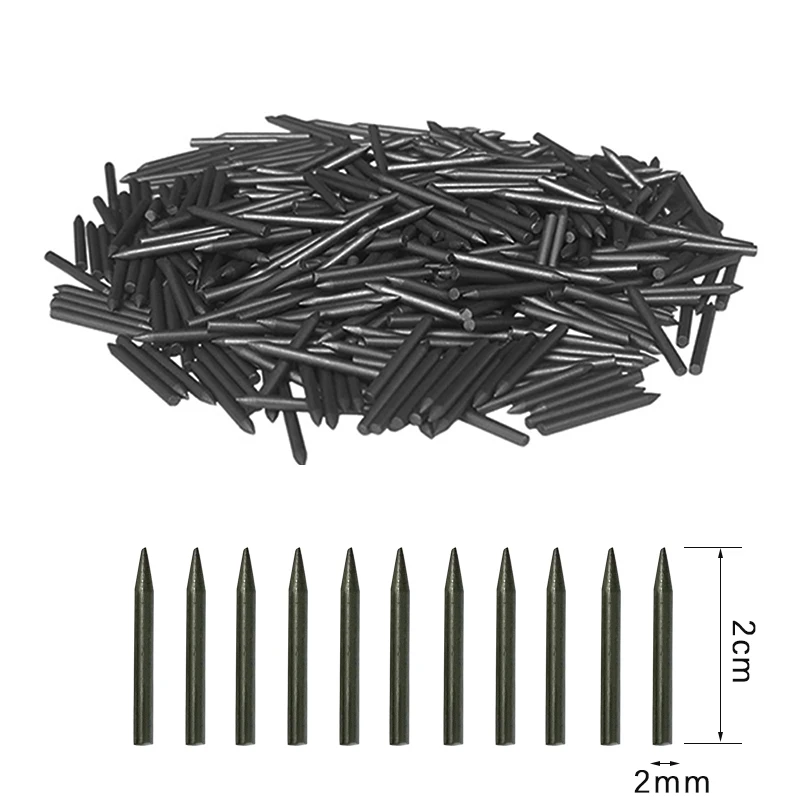 Juego de indicadores circulares de plomo para dibujo artístico, Set de lápices de 2mm, 500 piezas, recargas reemplazables, papelería de oficina para estudiantes