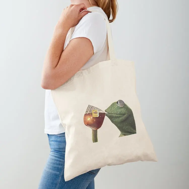 

Kermit Tea Tote Bag Women's shopping bag tote bags cloth bags shopping bags foldable reusable grocery