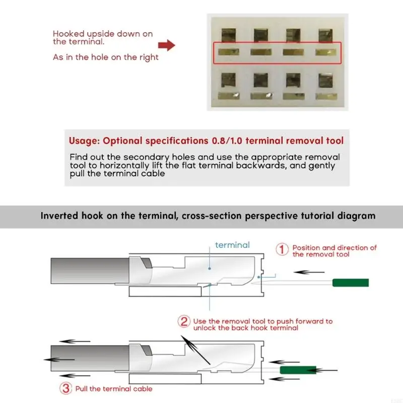 Automobiles Car Terminal Removal Release Pin Electrical Wiring Crimp Connector Pin Repair Removal Hand Tool Accessories