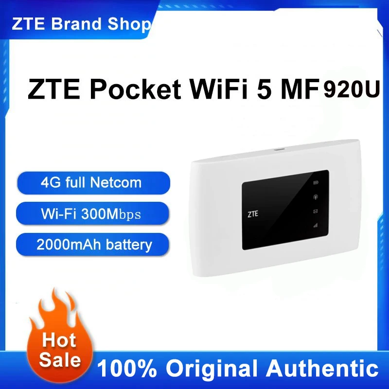 

NEW Product ZTE Portable Wifi5 Card-Free Mobile Accompanying 4G Router Notebook Hotspot Portable Wireless Internet Truck MF920U