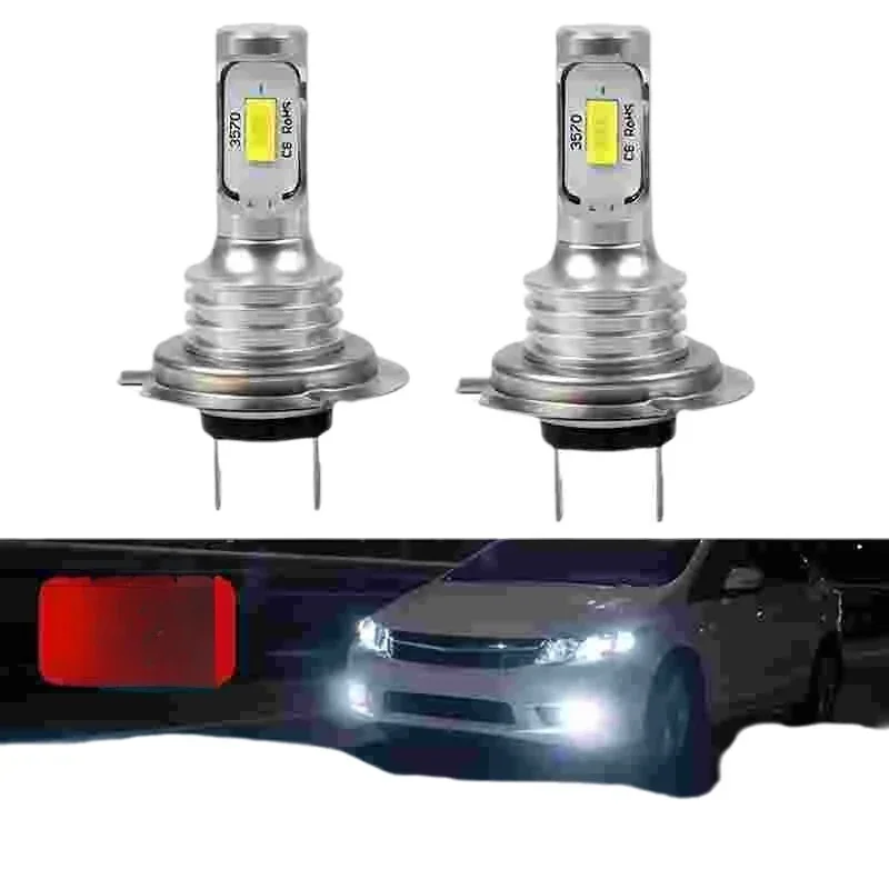 2pcs 80W H7 LED Headlight Kit, Hi/Lo Beam 6000K IP68 Waterproof - All-in-One Headlight & Fog Lamp for Car Truck SUV