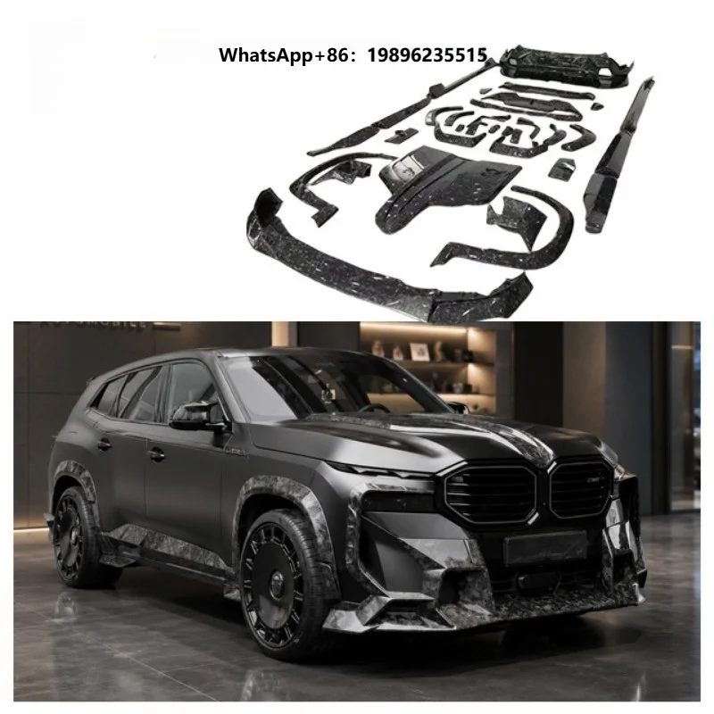 Upgrade Fiber Body Kit XM Front Lip Rear Bumper Diffuser Side Skirt Spoiler