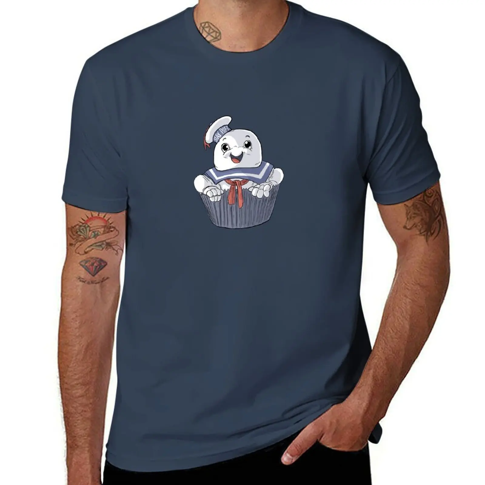 

Stay Puft Cupcake T-Shirt Louboutins customs design your own Luxury man basketball graphic tees funny t shirts men