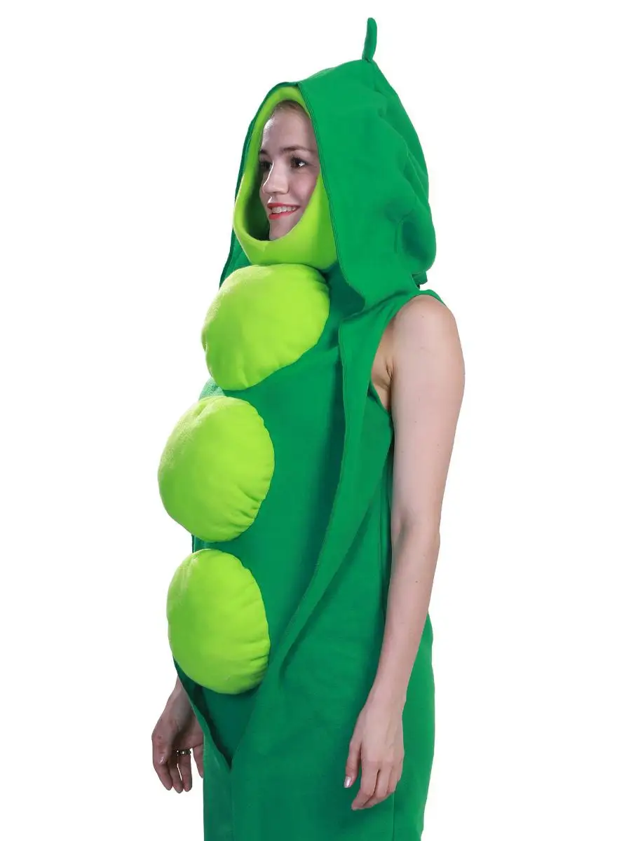 المرحلة زي الخضار الاسمية loween الاسمية تأثيري الغذاء البازلاء دور اللعب الملابس النسائية ملابس عرقية موسم الربيع