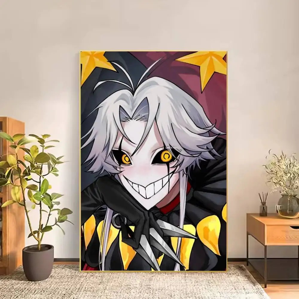 Dark T-The F-Freak Circus Pierrot Poster Versatile HD Waterproof Wall Art Self-Adhesive Decor for Any Space Ideal Gift