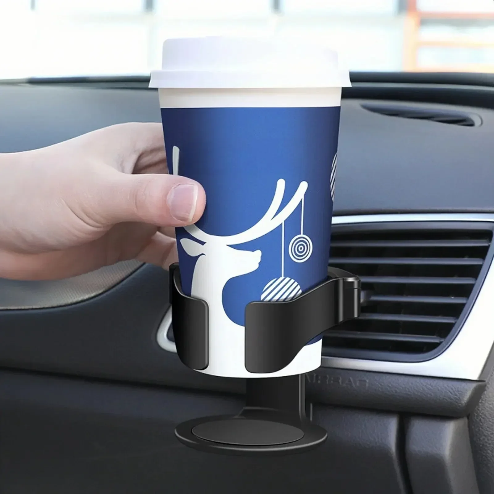 Car Air Vent Drink Cup Bottle Holder Auto Drink Rack Stand for Water Bottles & Ashtray Multifunctional Car Coffee Cup Holder image 5