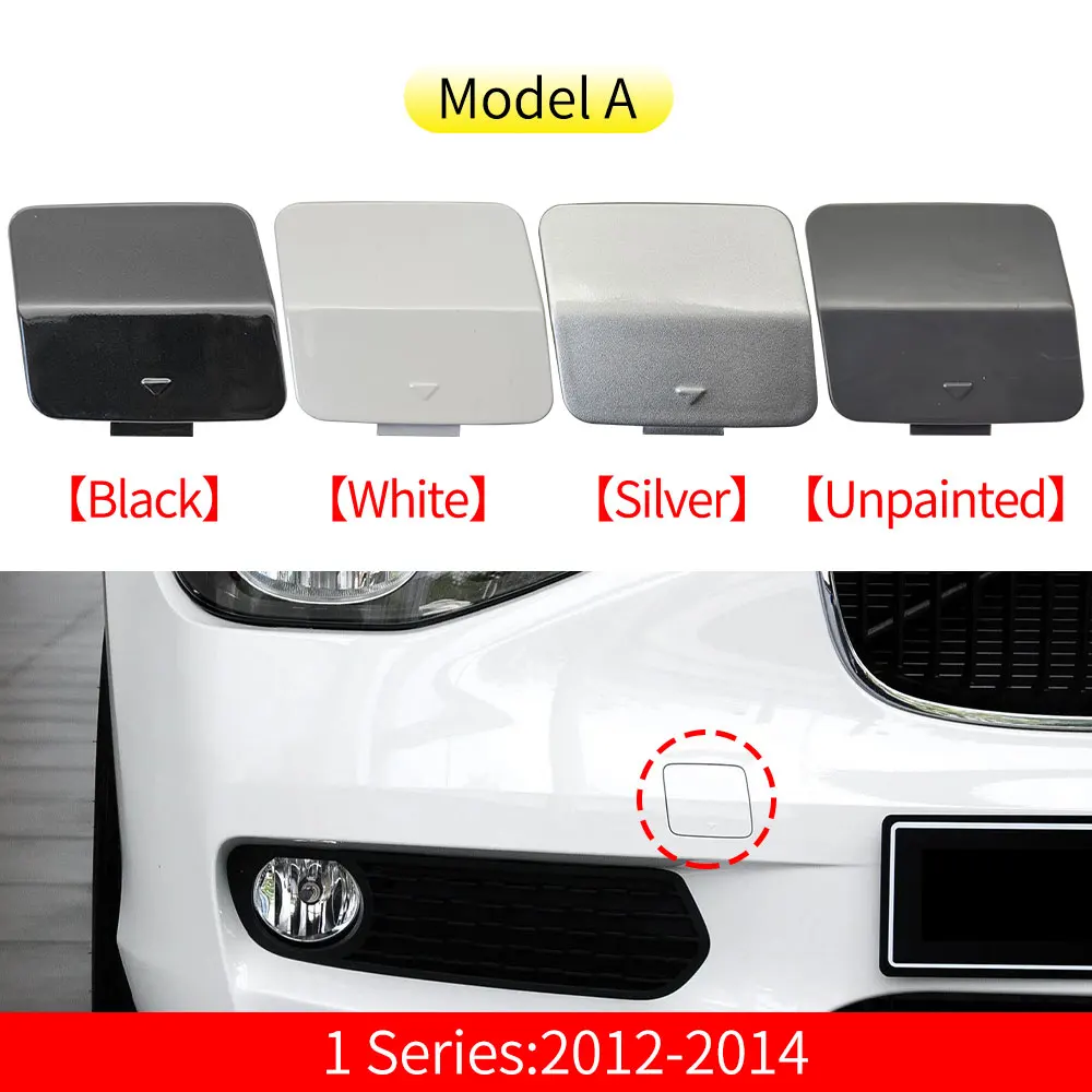 Car Front Bumper Tow Hook Cover Cap Accessory Black White For BMW 1 Series F20 2012-2018 116 118 120 125 140i 51117292947