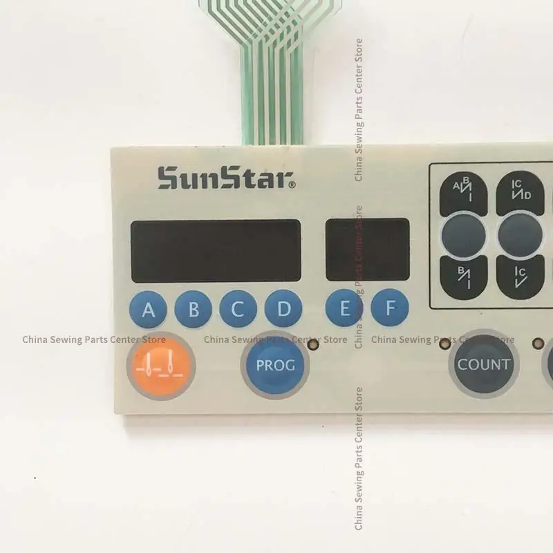 SunStar KM250A/350/506/530/640/250B Operation Panel Membrane Button Switch Panel Paper Sticker Industrial Sewing Machine Parts