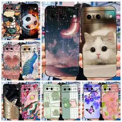 For Google Pixel 8 Case GKWS6 G9BQD Cute Painted Cover Soft Silicone Phone Cases For Google Pixel 8 Pro Pixel8 Pro Fundas Bumper